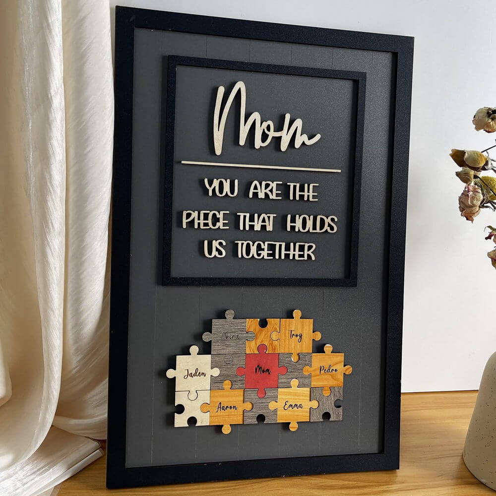 Mom Puzzle Sign Customized Gift For Mother's Day
