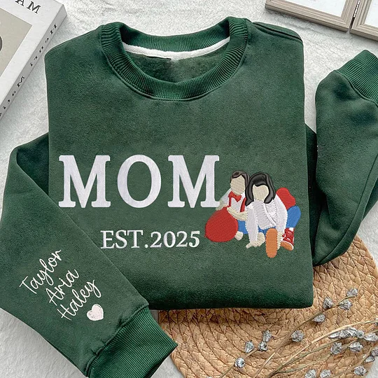 Custom Dad Sweatshirt Hoodie With Photo Embroidered Unique Father's Day Gift Ideas