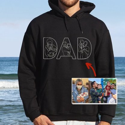 Best Dad Ever -Embroidered Sweatshirt For Father's Day - Gifts for Dad, Papa, Daddy and Grandpa 