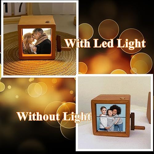 Customized Hand Cranked Flip Photo Frame Animation Machine - Mother's Day Gift, Gift For Mom, Dad, Couple
