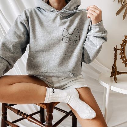 Custom Pet Ears Printing Sweatshirt