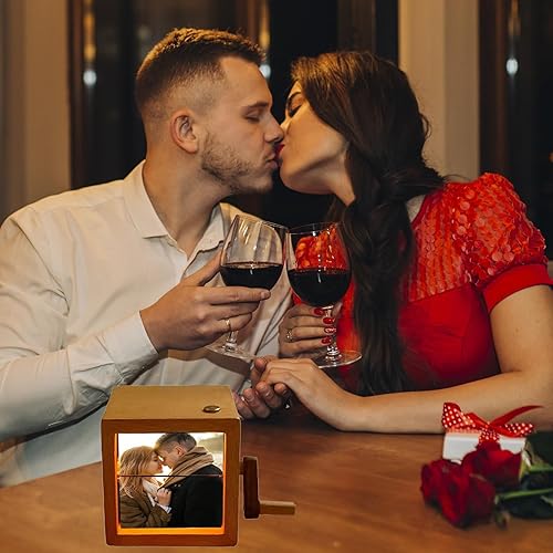 Customized Hand Cranked Flip Photo Frame Animation Machine - Mother's Day Gift, Gift For Mom, Dad, Couple