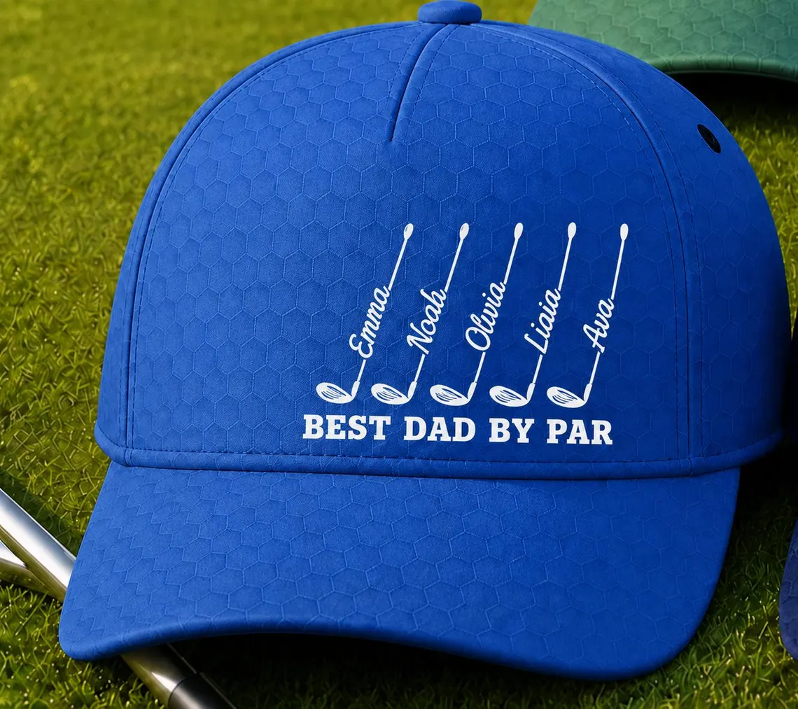 Personalized Best Dad By Par Cap For Dad, Father's Day Golf Gift, Best Grandpa By Par Hat, Dad Birthday Golf Gift, Cap For Golf Lover