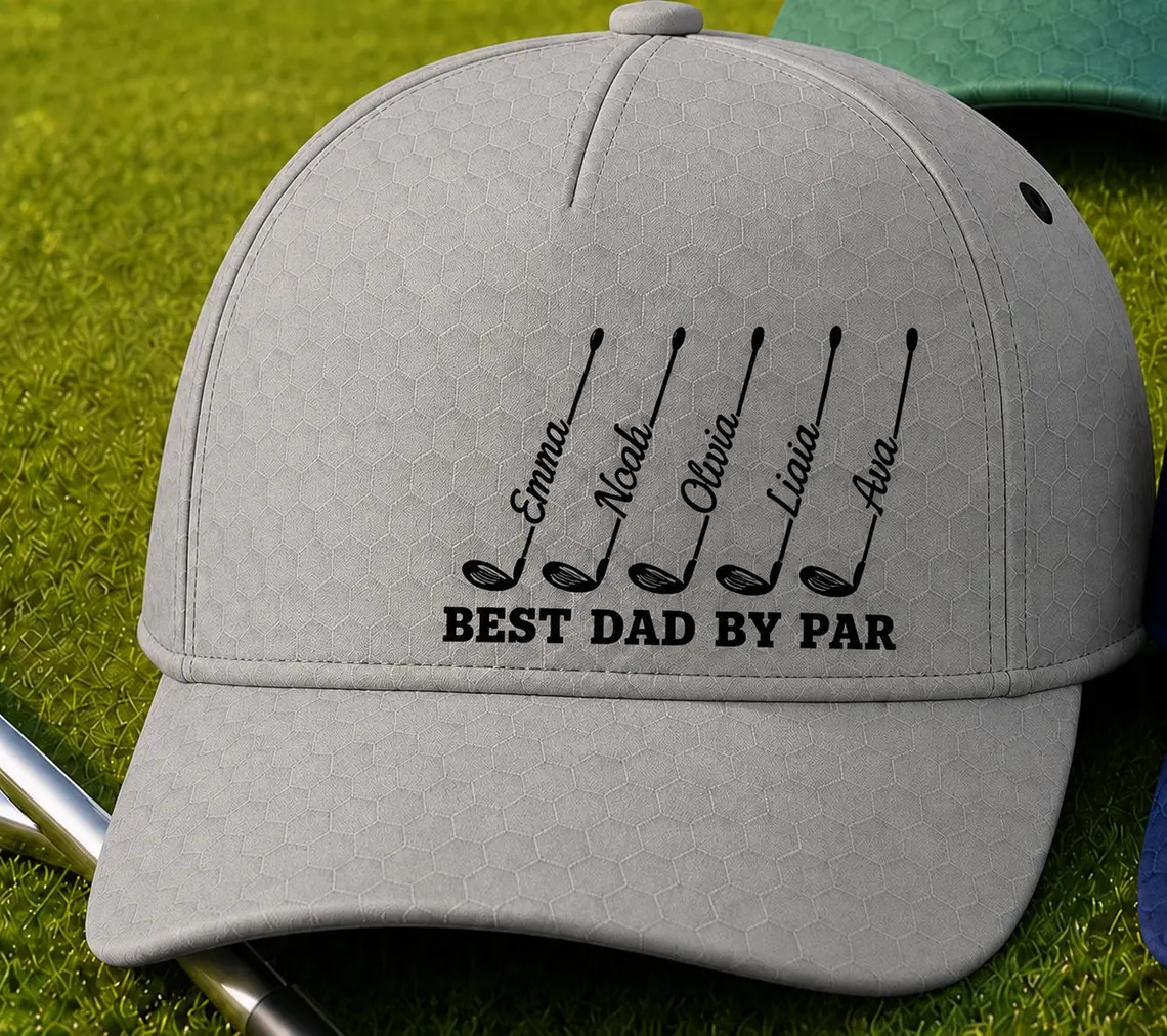 Personalized Best Dad By Par Cap For Dad, Father's Day Golf Gift, Best Grandpa By Par Hat, Dad Birthday Golf Gift, Cap For Golf Lover