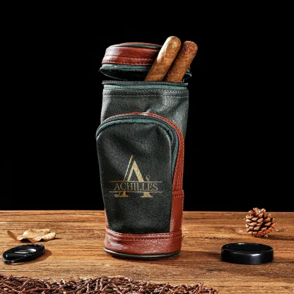 Personalized Cigar Case, Cigars Accessories, Gifts for Cigar Lovers, Groomsmen Gifts, Father's Day Gifts