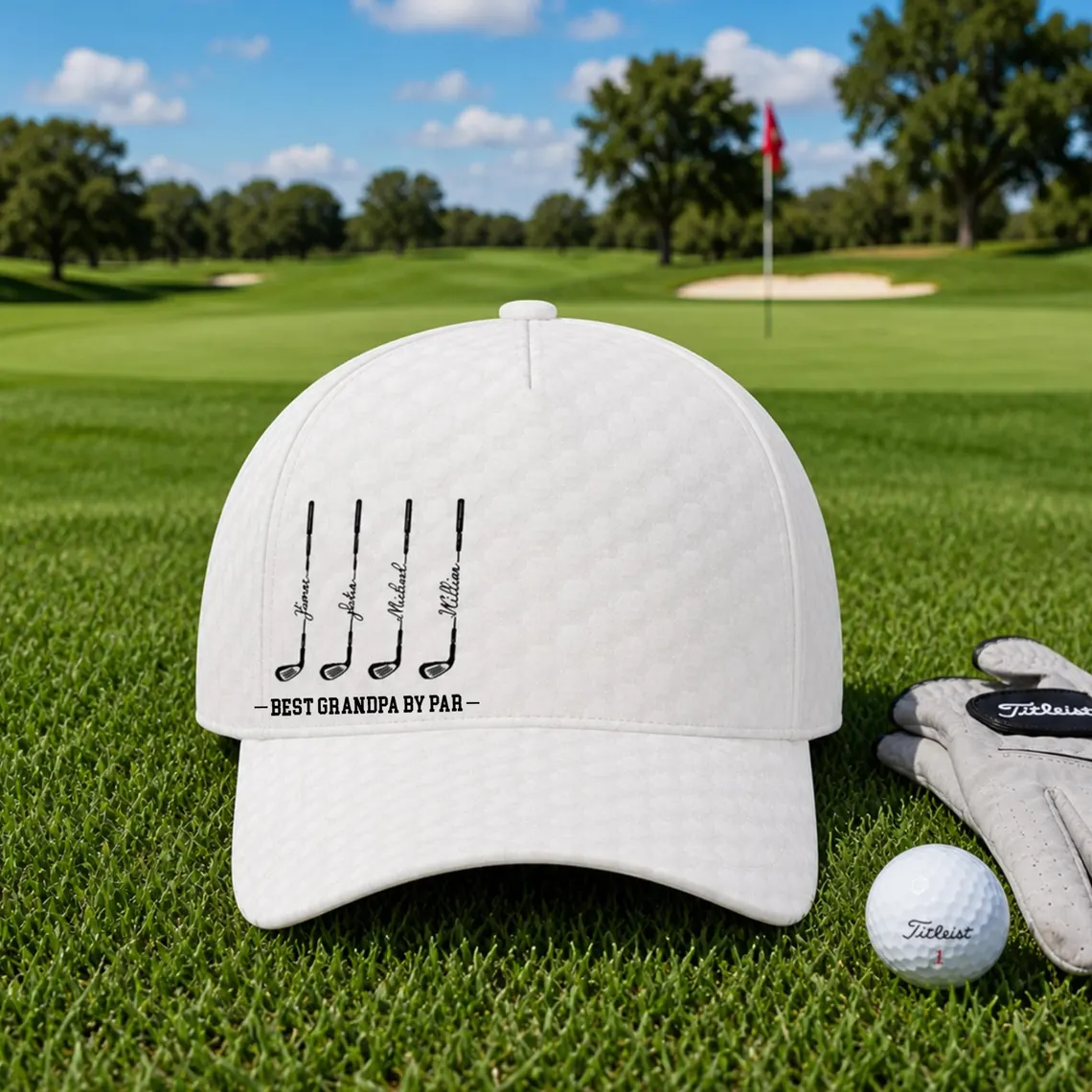 Personalized Best Dad By Par Cap For Dad, Father's Day Golf Gift, Best Grandpa By Par Hat, Dad Birthday Golf Gift, Cap For Golf Lover