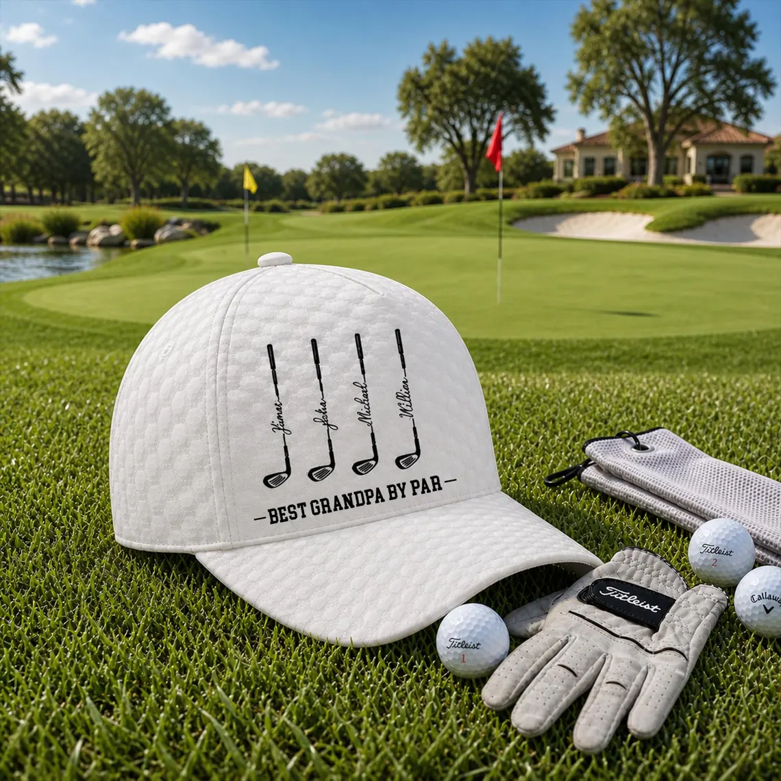 Personalized Best Dad By Par Cap For Dad, Father's Day Golf Gift, Best Grandpa By Par Hat, Dad Birthday Golf Gift, Cap For Golf Lover