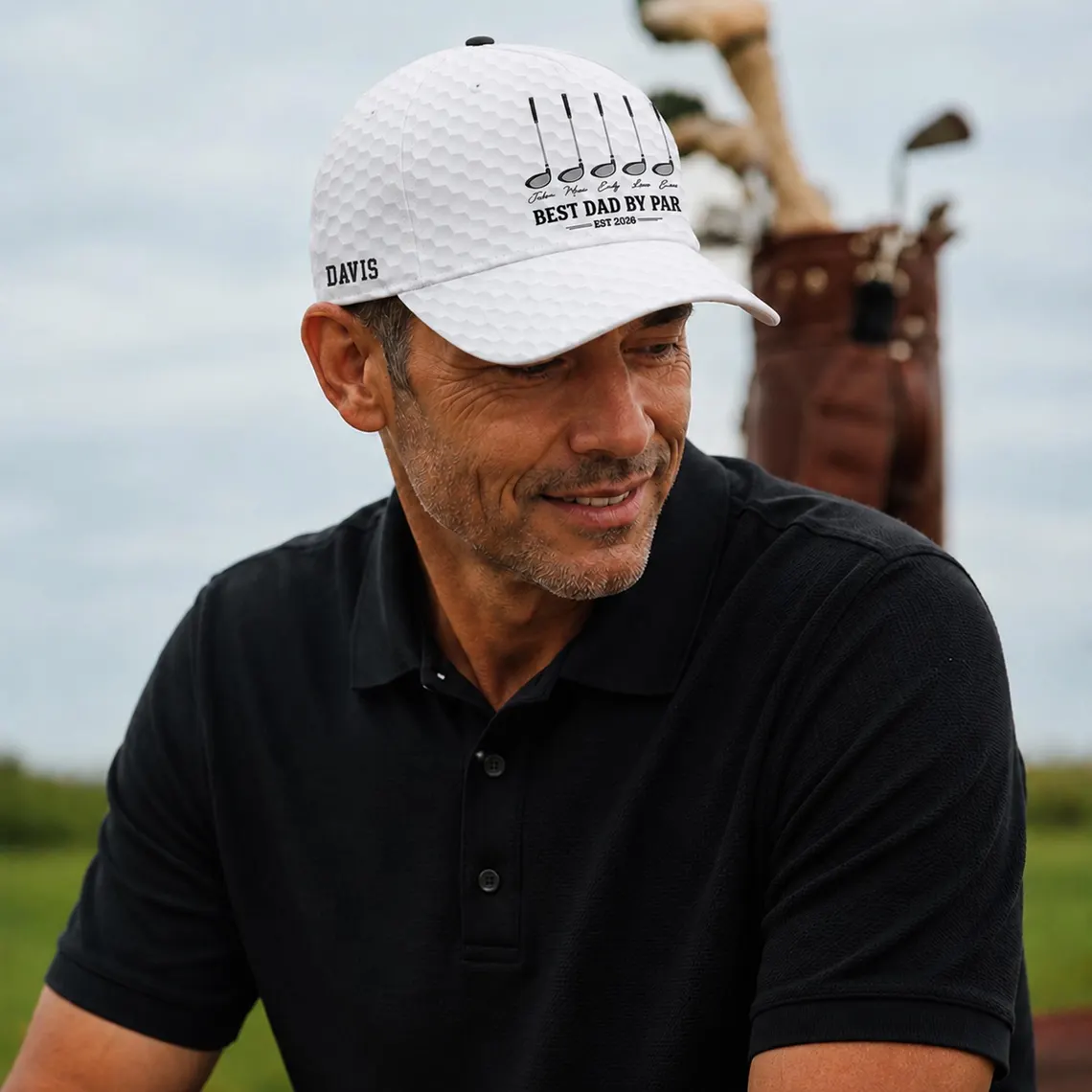 Personalized Best Dad By Par Cap For Dad, Father's Day Golf Gift, Best Grandpa By Par Hat, Dad Birthday Golf Gift, Cap For Golf Lover