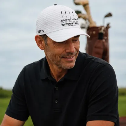 Personalized Best Dad By Par Cap For Dad, Father's Day Golf Gift, Best Grandpa By Par Hat, Dad Birthday Golf Gift, Cap For Golf Lover