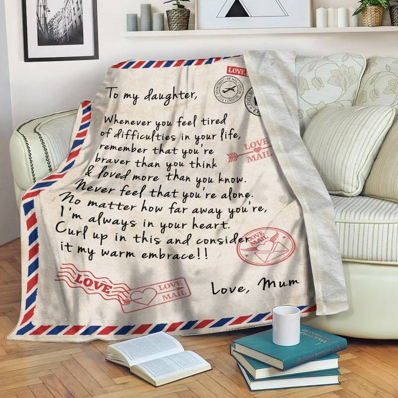 Personalized Letter Blanket, Custom Letter Blanket, Personalized Letter Blanket, Blanket For Daughter, Memorial Blanket, Long Distance Gift