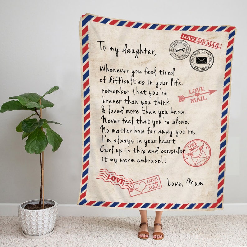 Personalized Letter Blanket, Custom Letter Blanket, Personalized Letter Blanket, Blanket For Daughter, Memorial Blanket, Long Distance Gift