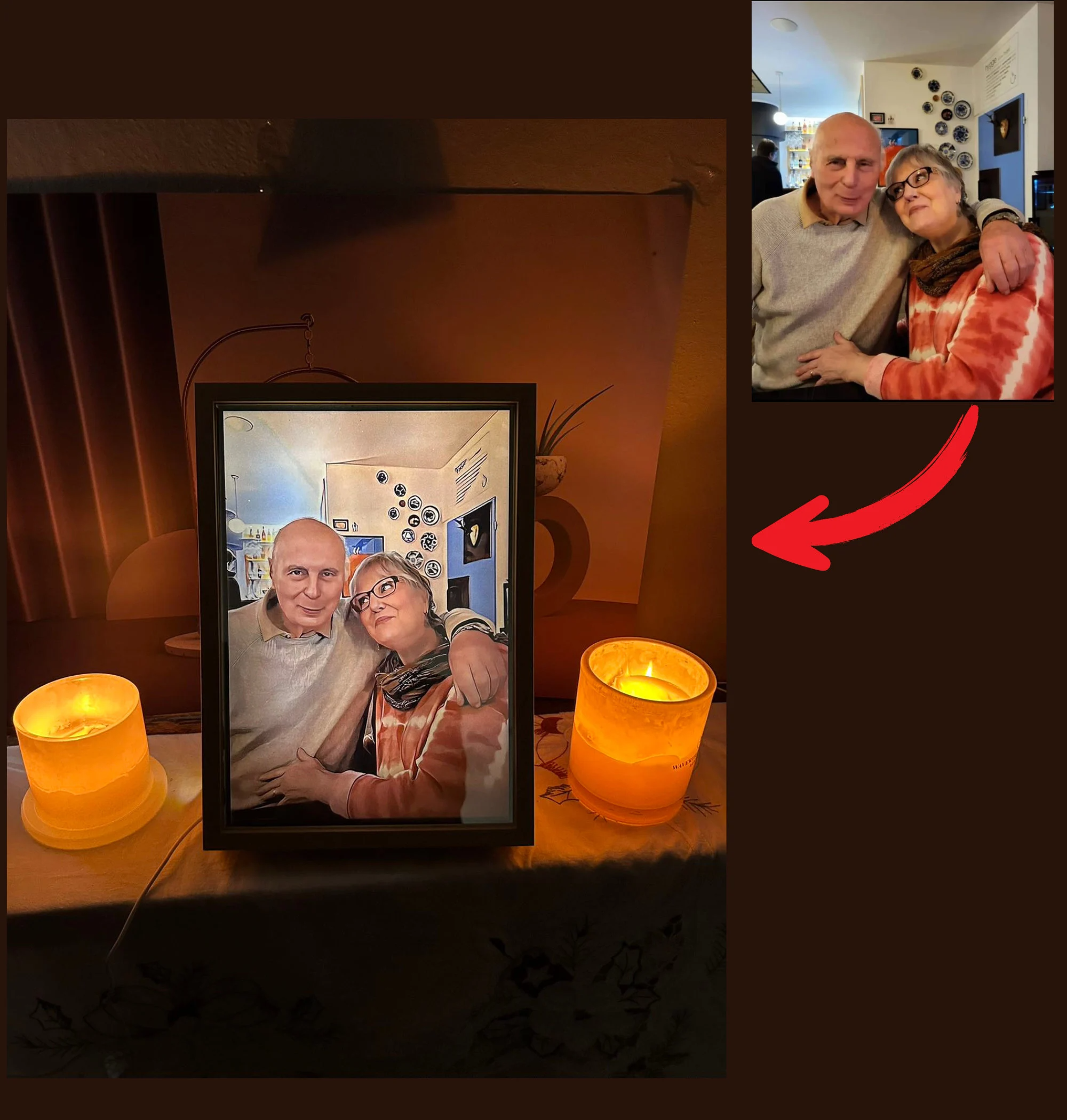 customize Light Photo Frame, Night light mirror two in one, AI generates Light Art Painting, Personalized Light Art Painting 商品缩略图