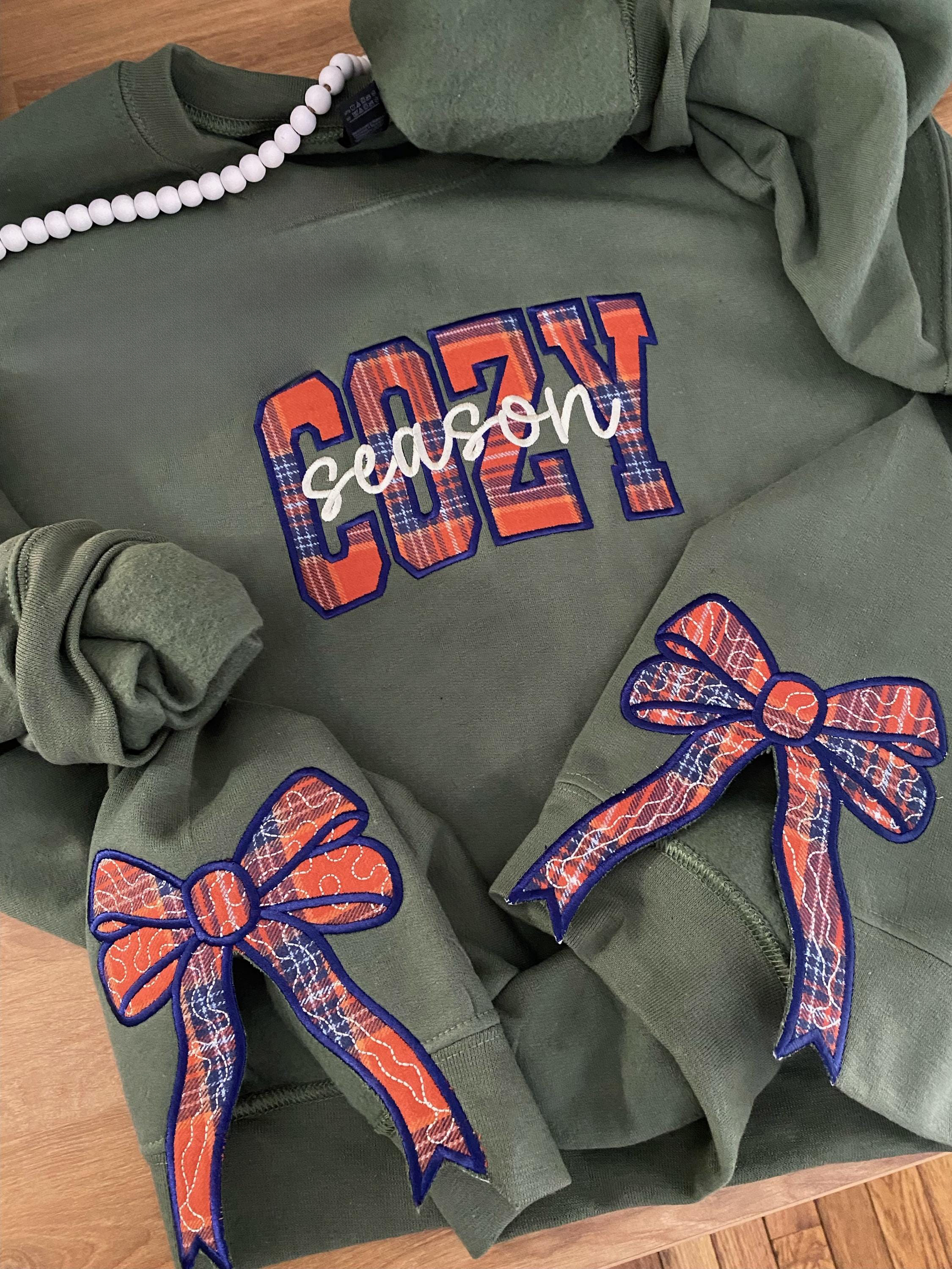 Cozy Season Side Bow Cut-Out Sweatshirt | Plaid Fall Pullover |Trendy Coquette Bow | Cozy Season | Plaid Side Bow | Bow Cut-Out Sweatshirt | 商品缩略图