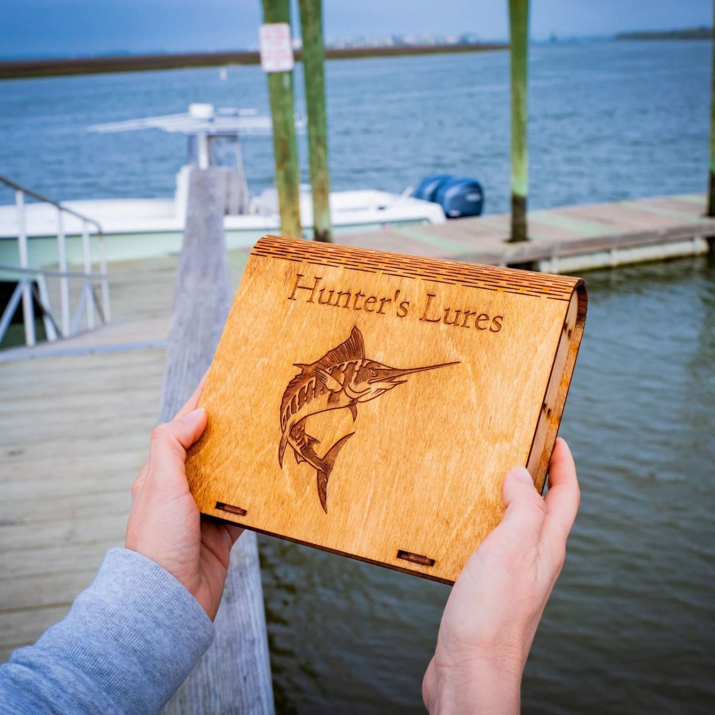 Personalized Mini Tackle Box,Custom Jig Box ,Fishing Gear,Outdoor ,Gift for Dad, Son, Fishing