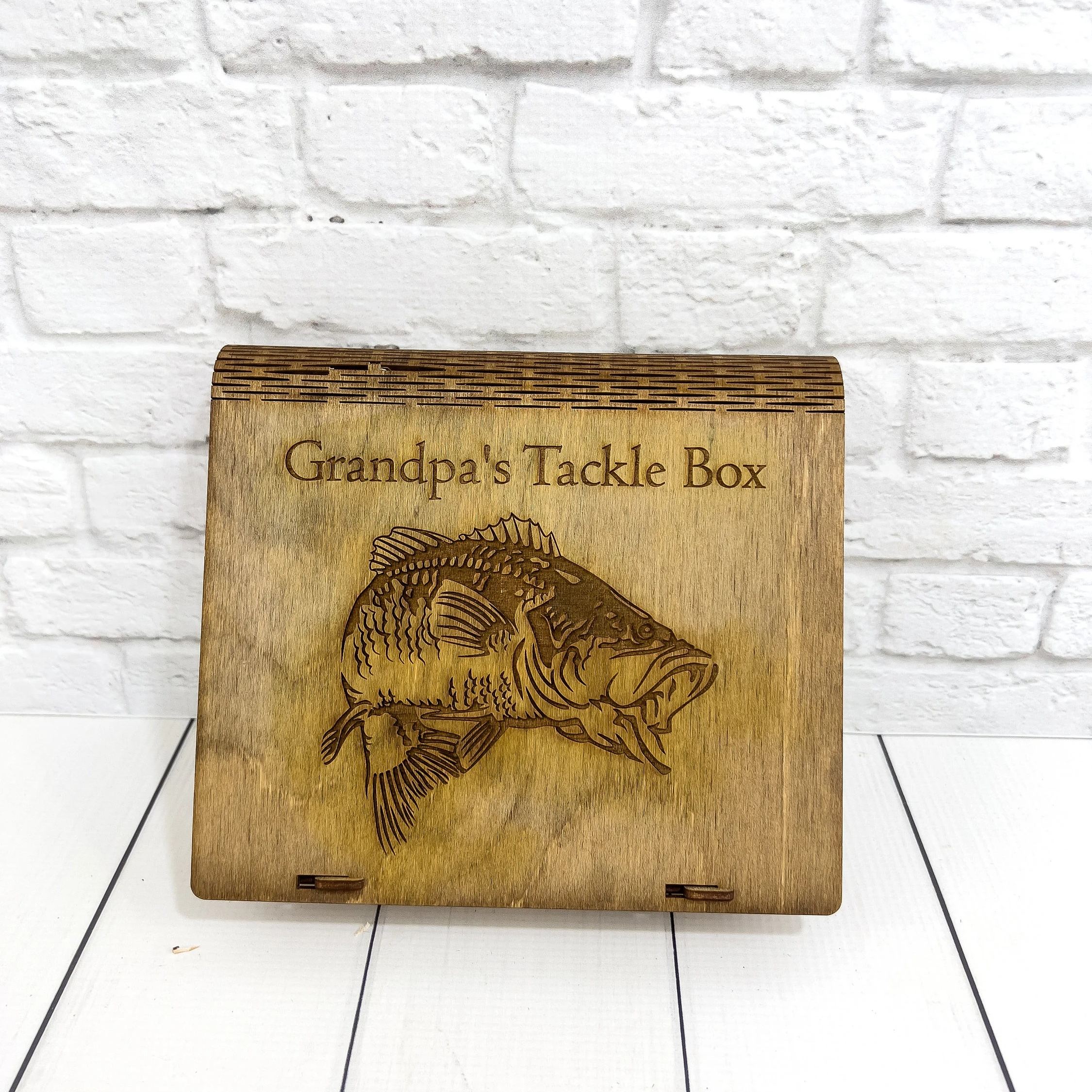 Personalized Mini Tackle Box,Custom Jig Box ,Fishing Gear,Outdoor ,Gift for Dad, Son, Fishing