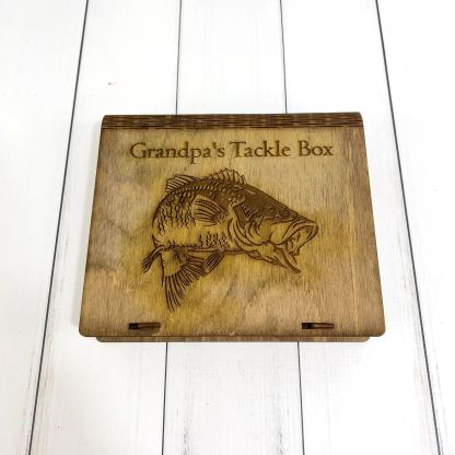 Personalized Mini Tackle Box,Custom Jig Box ,Fishing Gear,Outdoor ,Gift for Dad, Son, Fishing