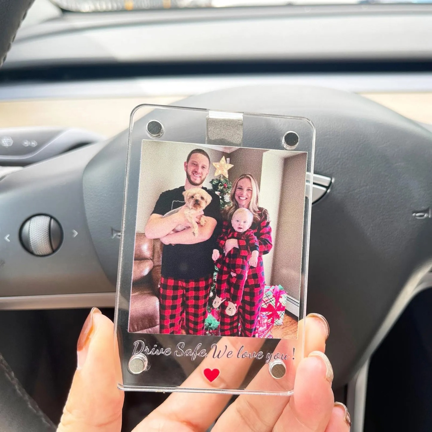 Custom Photo Car Visor Clip