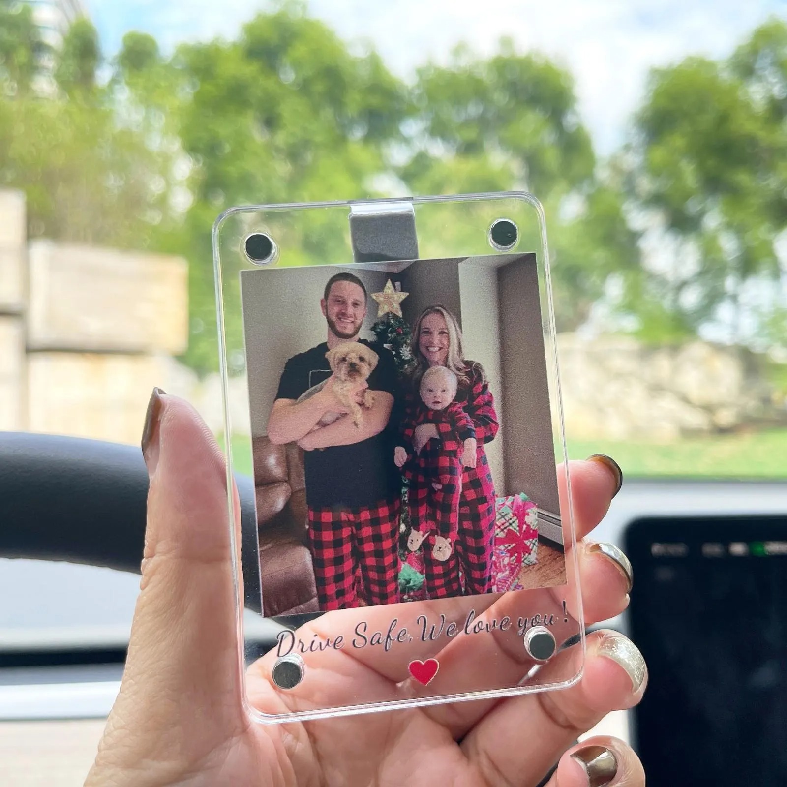 Custom Photo Car Visor Clip
