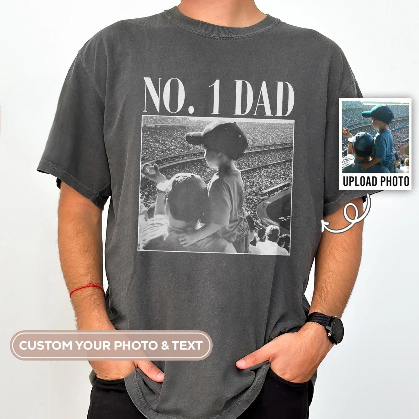 Custom Photo Dad Shirt, Custom Photo Comfort Colors Shirt for Dad Grandpa, Fathers Day Shirt, Fathers Day Gift 2025, Grandpa Gift, Dad Gift