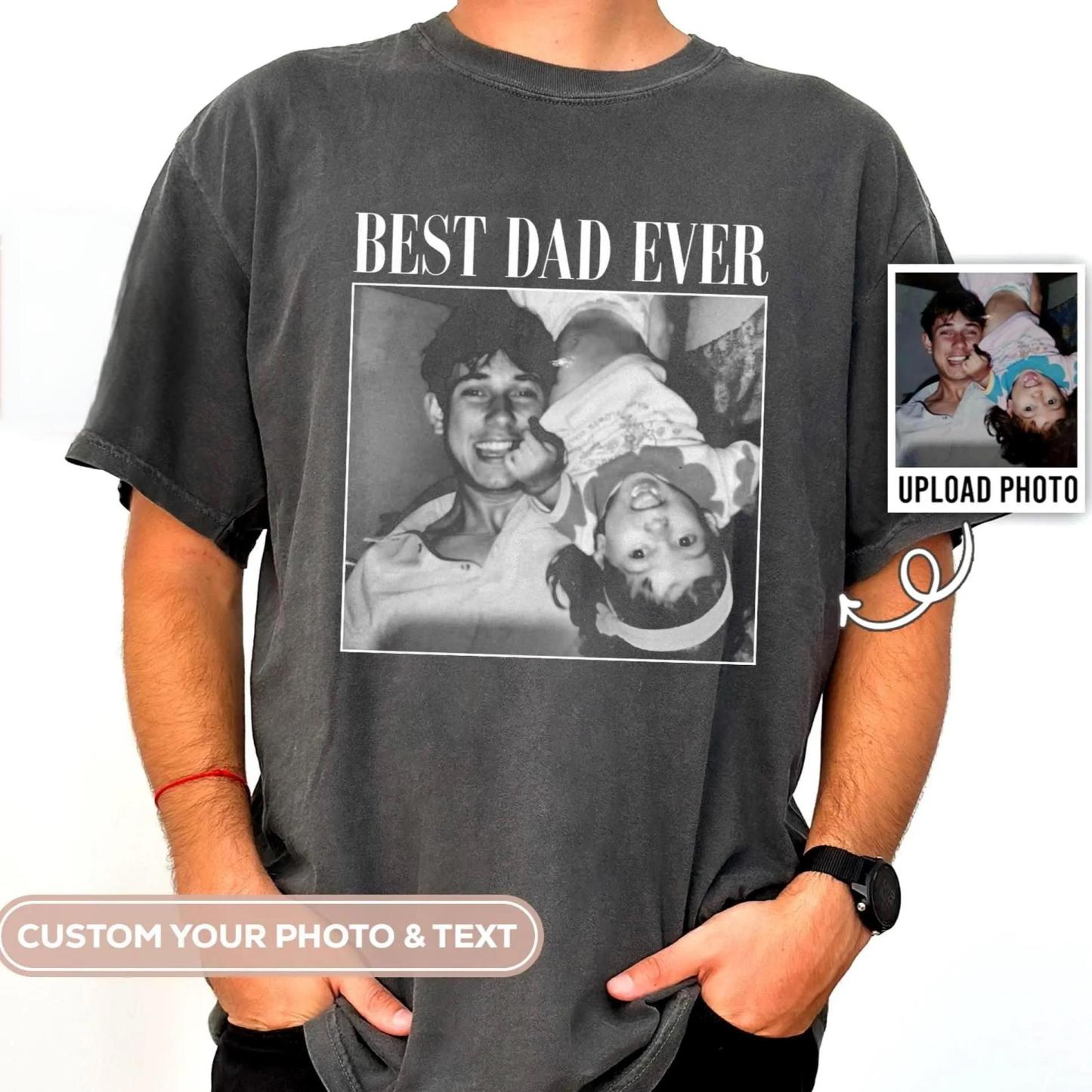 Custom Photo Dad Shirt, Custom Photo Comfort Colors Shirt for Dad Grandpa, Fathers Day Shirt, Fathers Day Gift 2025, Grandpa Gift, Dad Gift