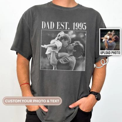 Custom Photo Dad Shirt, Custom Photo Comfort Colors Shirt for Dad Grandpa, Fathers Day Shirt, Fathers Day Gift 2025, Grandpa Gift, Dad Gift