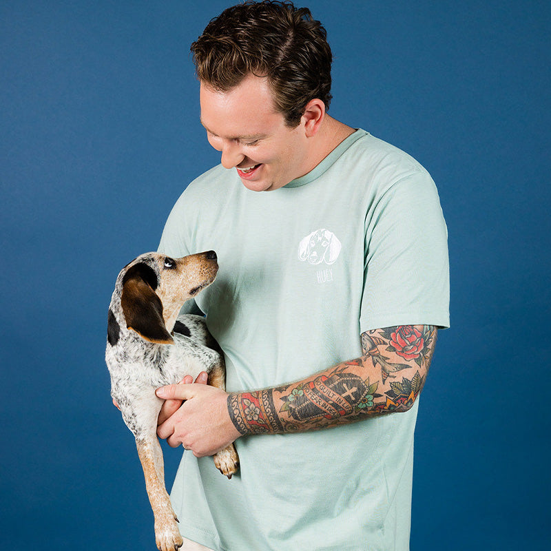 Custom Pet Portrait Embroidered T-Shirts, Sweatshirts and Hoodies