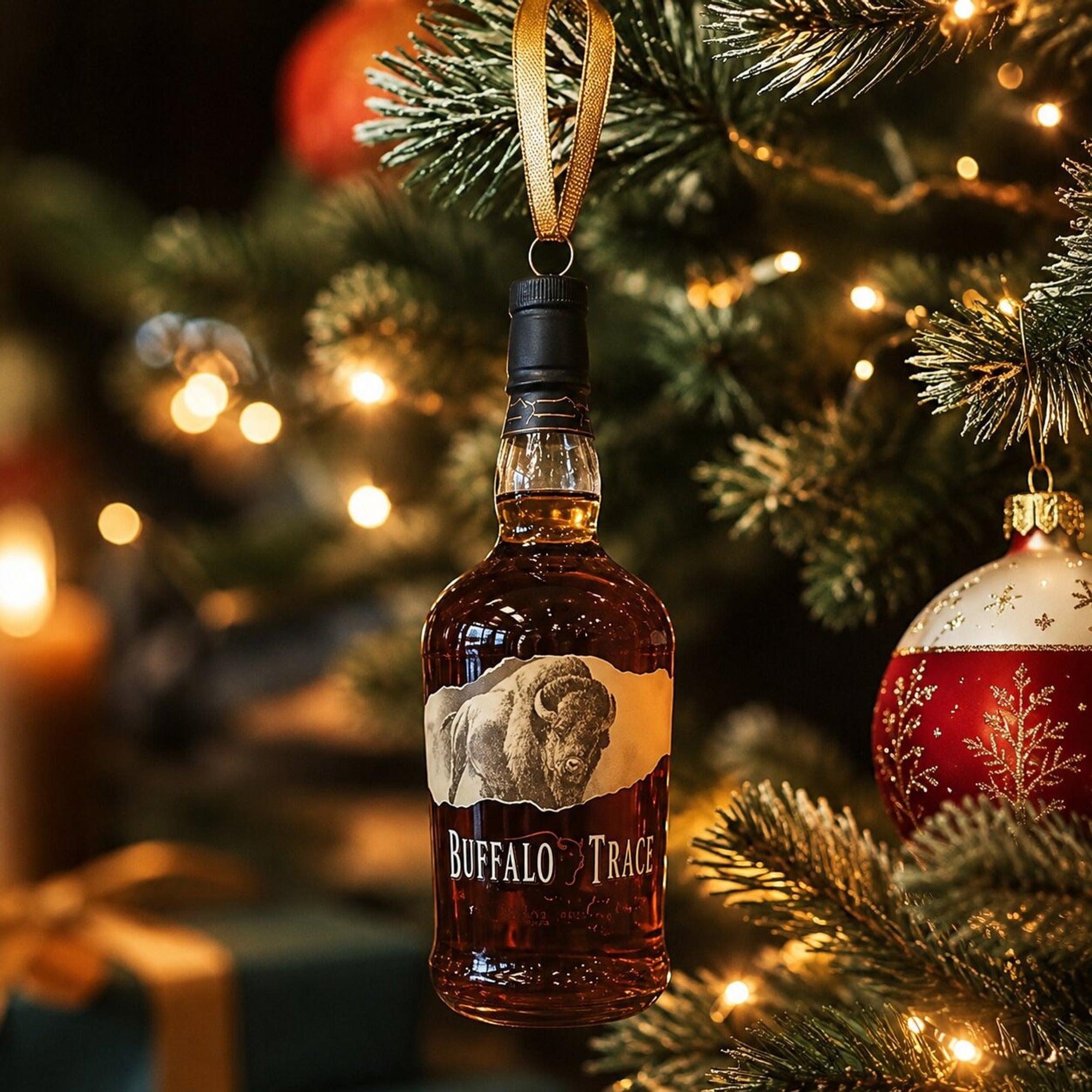 Christmas Whisky Advent Calendar With 24 Doors Featuring Decorative Whisky Bottle Designs