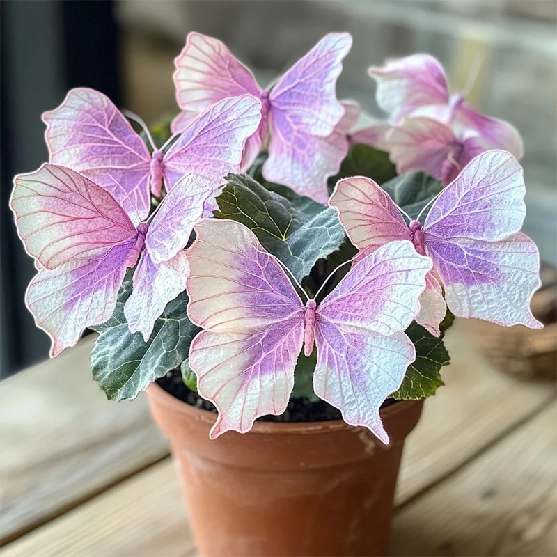 Rare Moonlight Butterfly Begonia-Purple and White