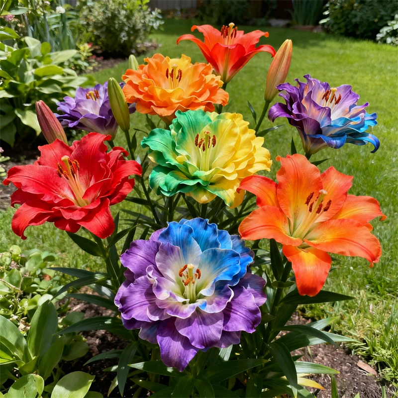 🌈 Rainbow Lily Bulbs — Grow a Garden That Shines With Every Color