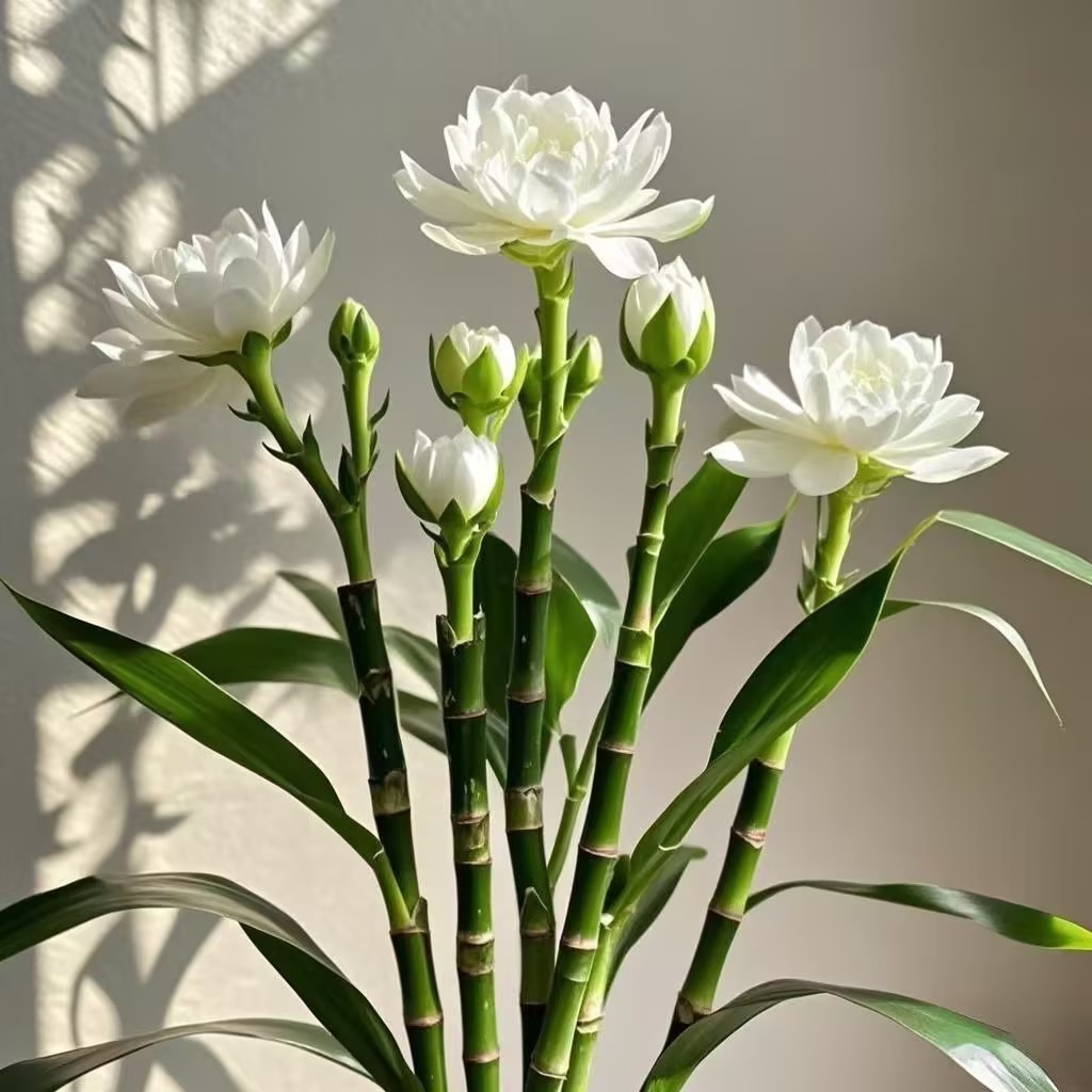 Lucky Flowering Bamboo Potted Plant
