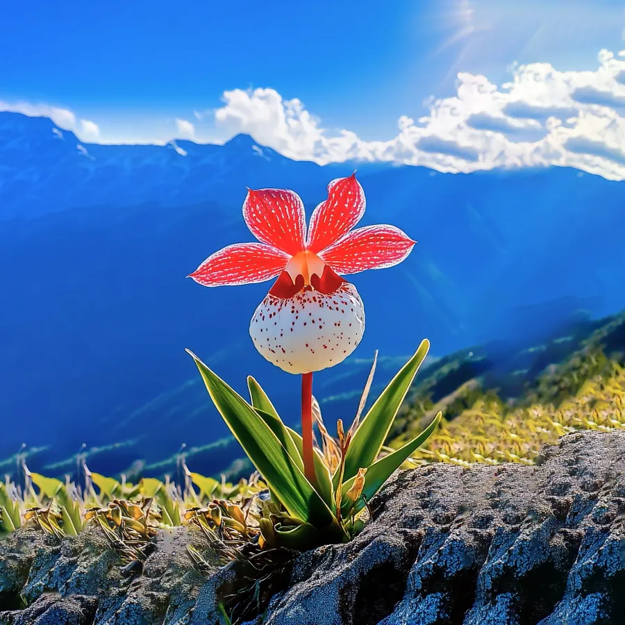 Red Stone Orchid Flower Rare Plant Seeds