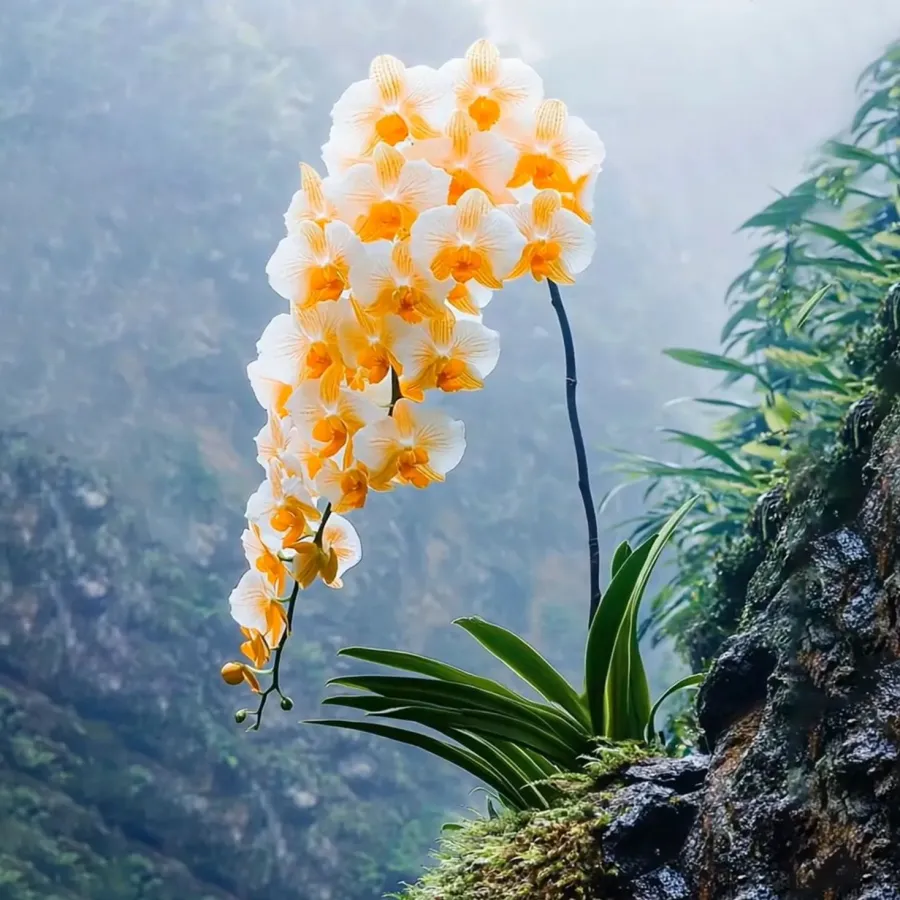 Alpine Yellow Butterfly Orchid Rare Plant Seeds