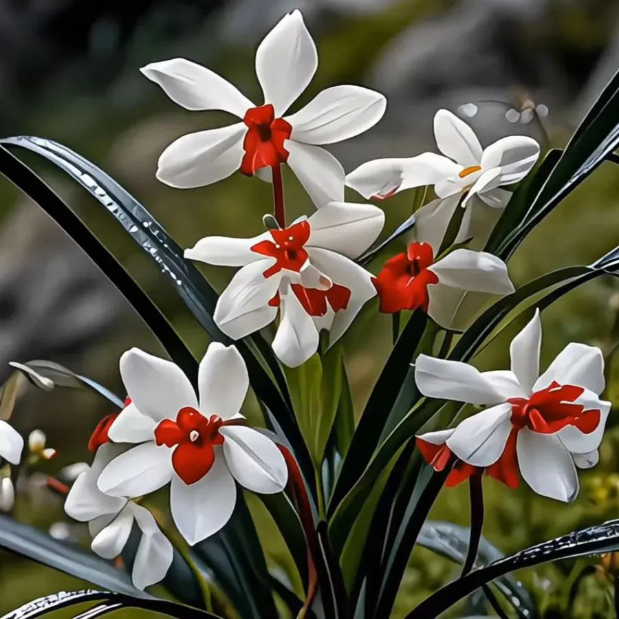 White Red Incandescent Flower Rare Plant Seeds