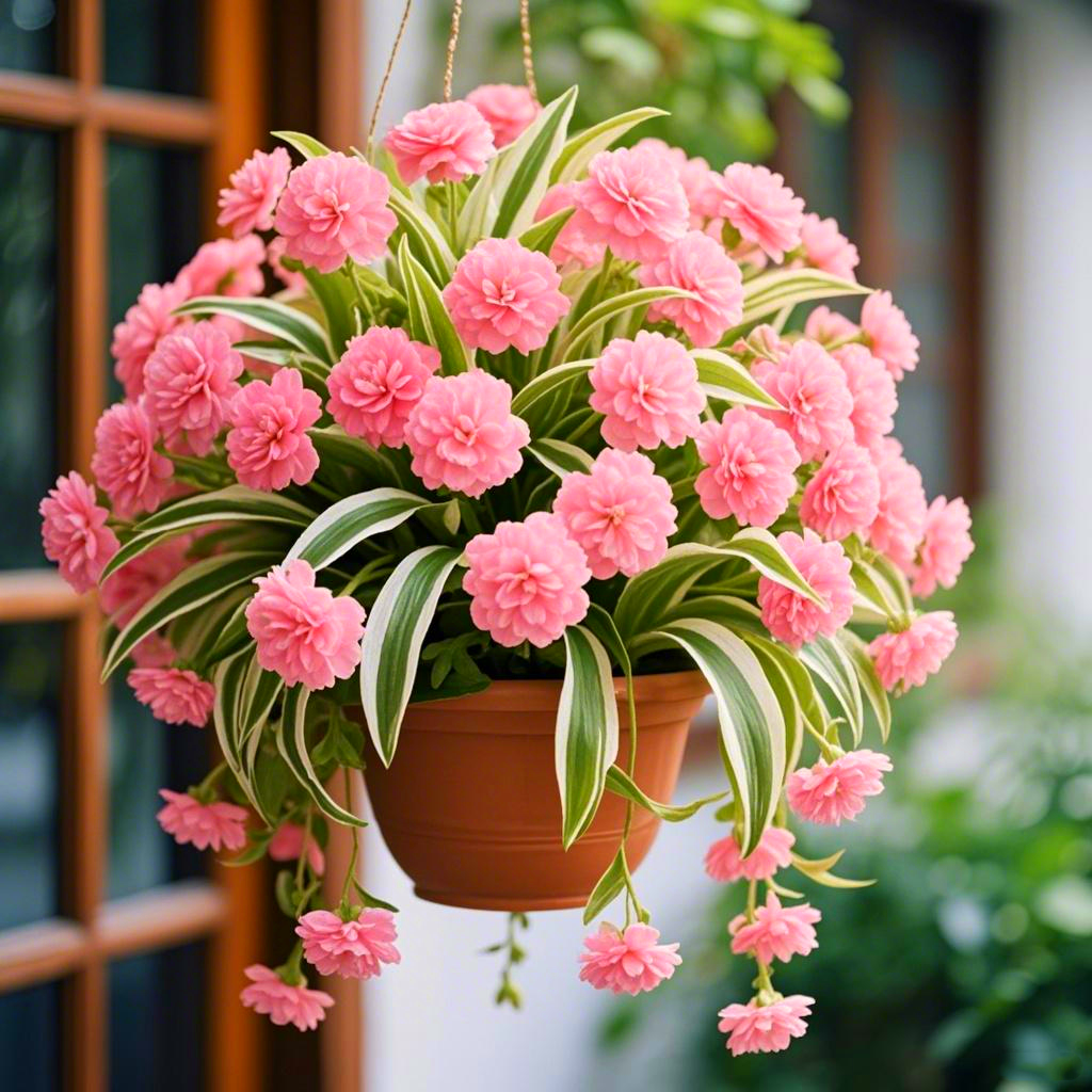 🌿✨ Golden Spider Plant – Nature’s Air-Purifying Beauty! 🌼🌱