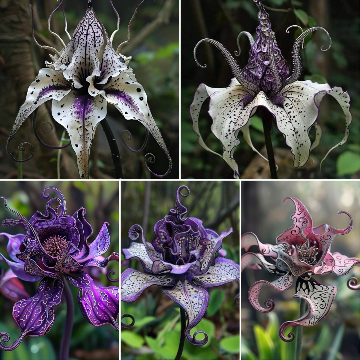 😈🌿 Devil orchid – The Dark Elegance of Nature 🖤🌺