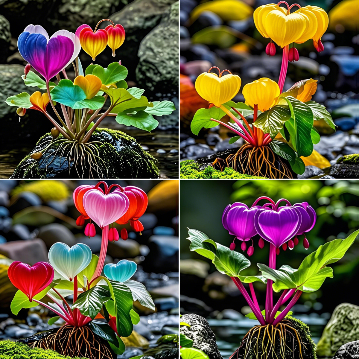 ❤ Wish Heart Flower-Grow Your Wishes, Bloom Your Love