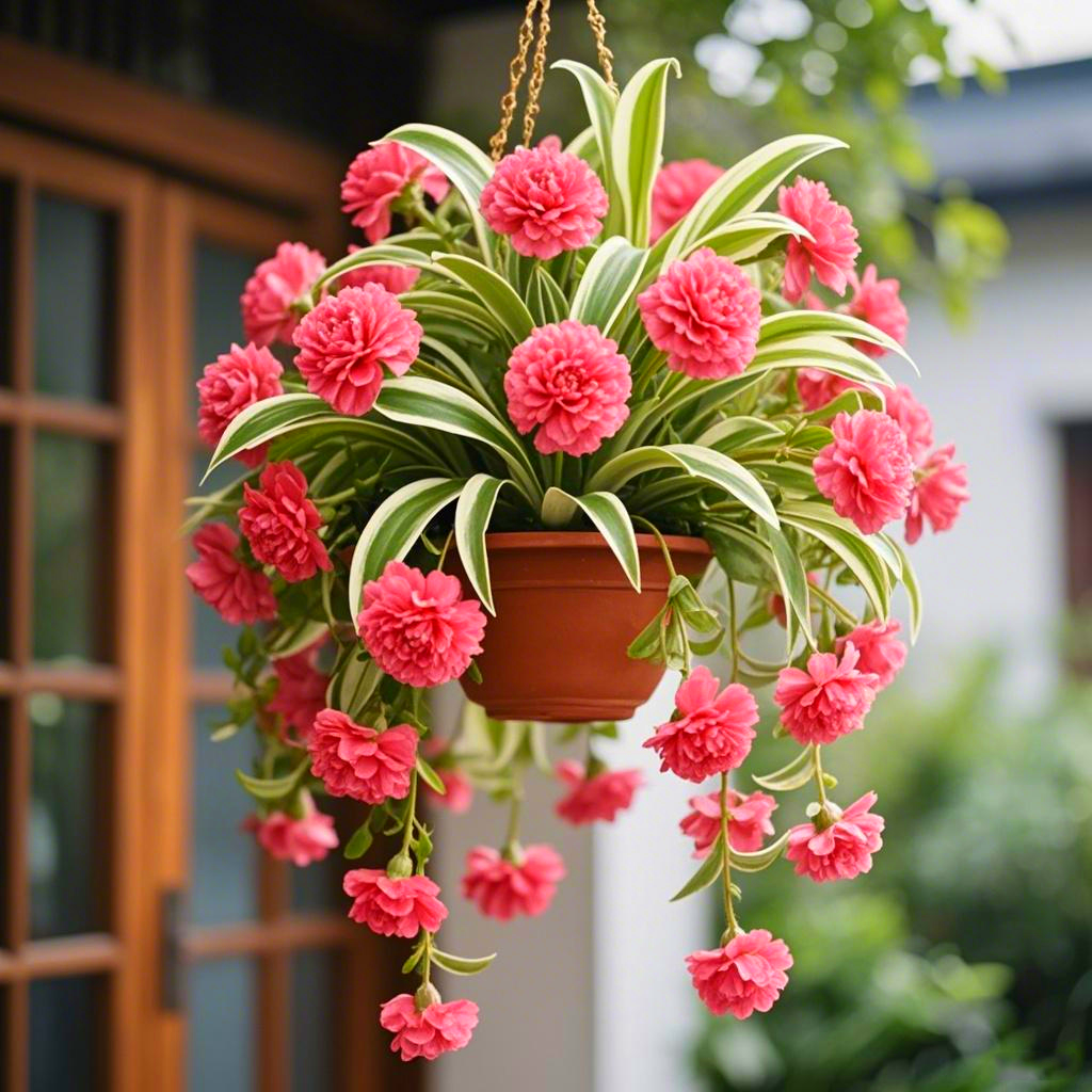 🌿✨ Golden Spider Plant – Nature’s Air-Purifying Beauty! 🌼🌱