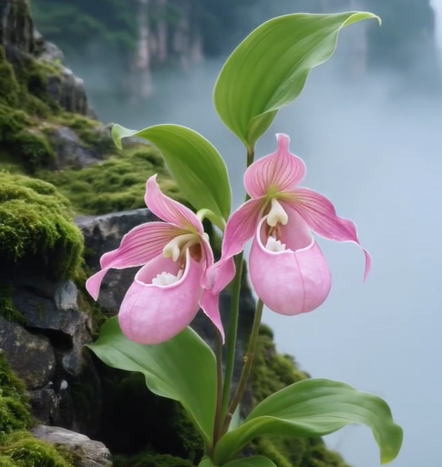 🌿 Bloom with Grace: Slipper Orchids – Nature’s Most Elegant Surprise 💕