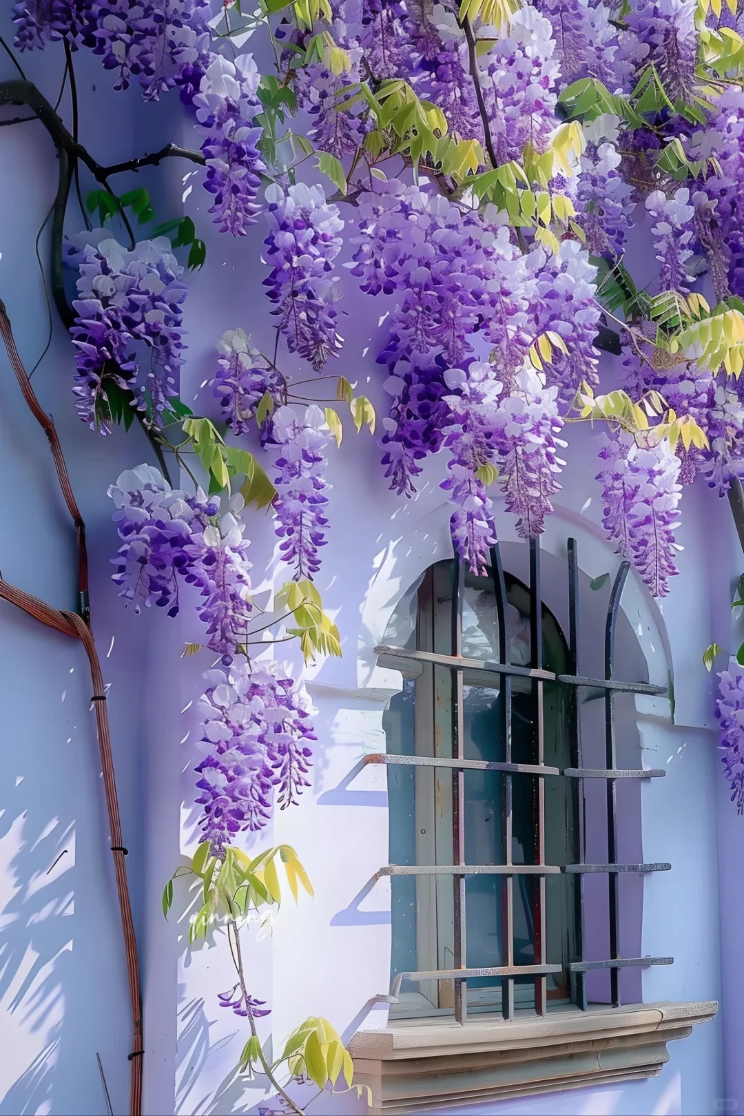 Wisteria Wonder: Nature's Cascading Beauty 💜🌸