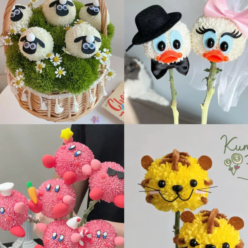 Colorful ping pong chrysanthemum seeds