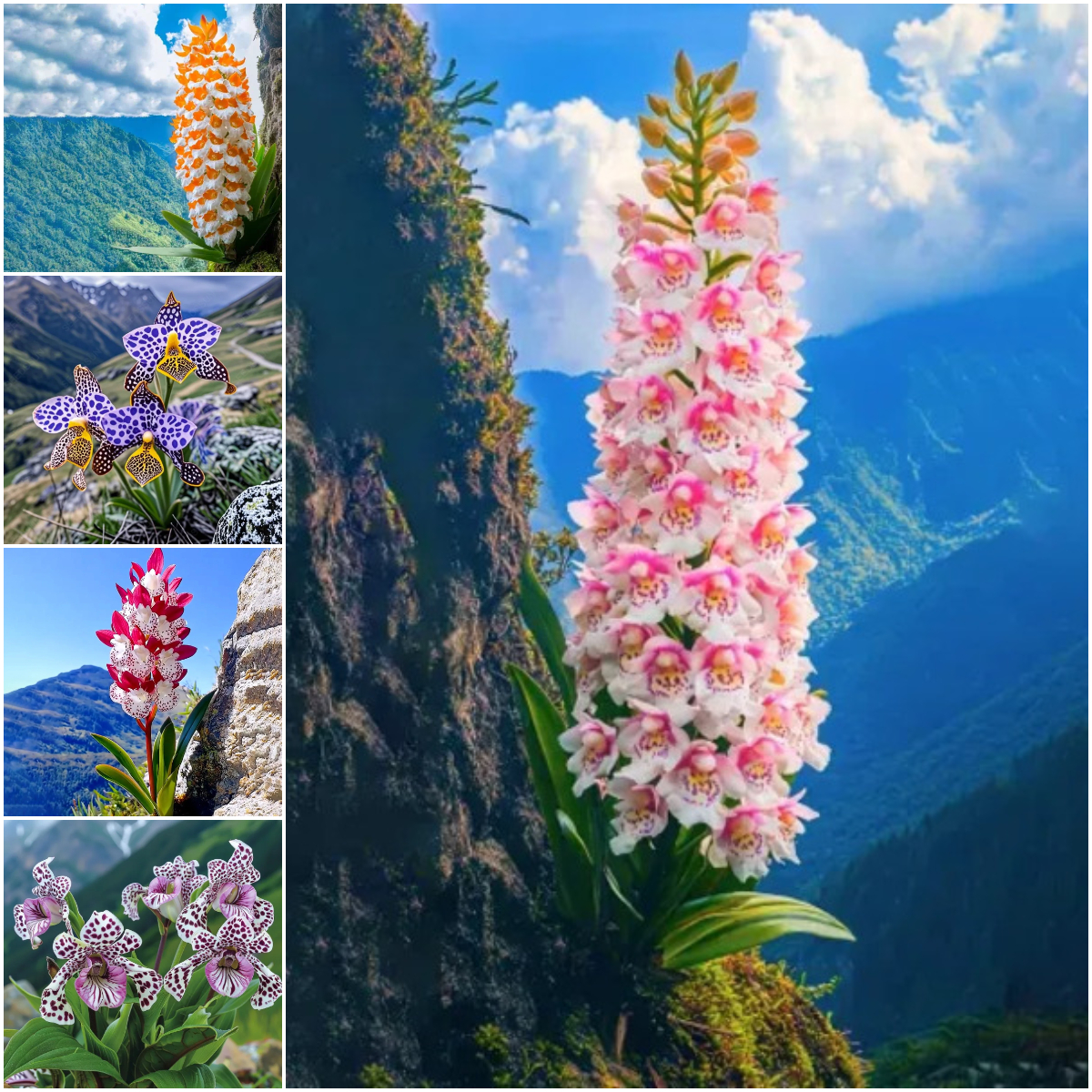 🌸🌿 Cliff Orchid – A Mesmerizing Bloom That Dances on the Edge of Nature! 🏞️✨
