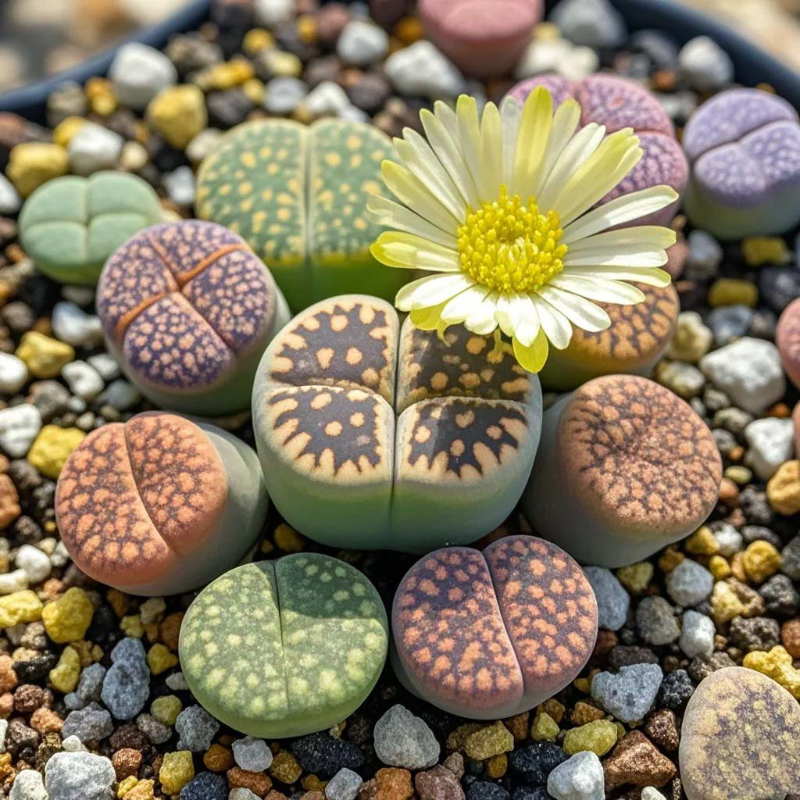 Lithops Succulent Seeds – Easy-to-Grow ‘Living Stones’ for Stress-Free Gardening 🌱