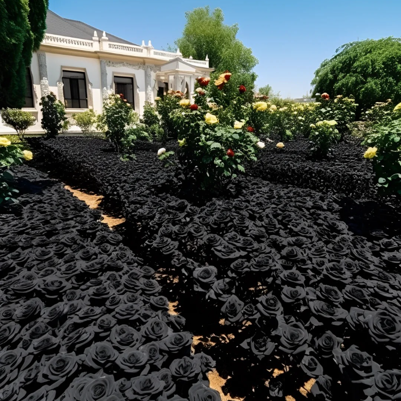 🌙 Midnight Rose Seeds – 🖤 Rare Black Beauties for a Touch of Mystery & Elegance ✨🌹