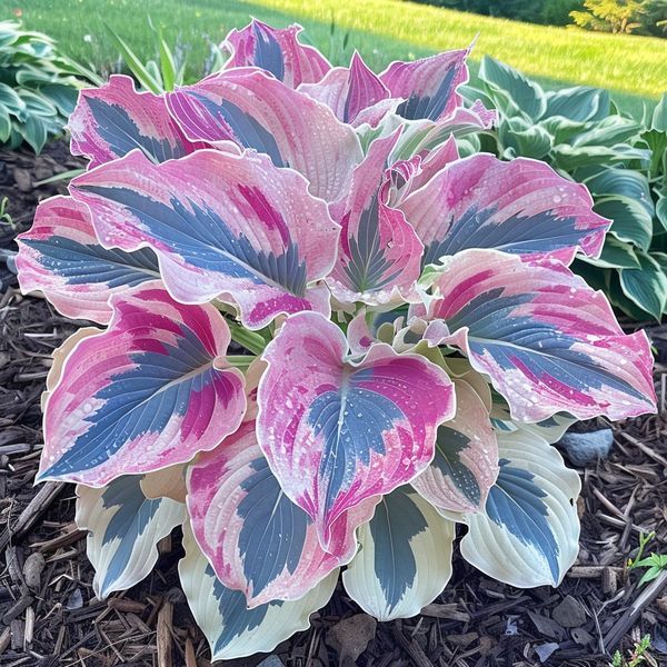 🌟 Aurora Hosta — A Rare Jewel with an Icy Glow ❄️