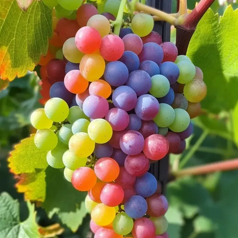 New Rare Rainbow Hybrid Grape Organic Seeds