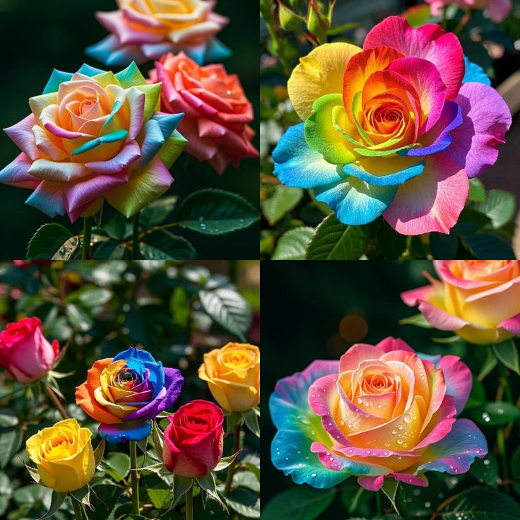 🌈 Rainbow Rose Seeds – Grow a Bouquet of Pure Magic
