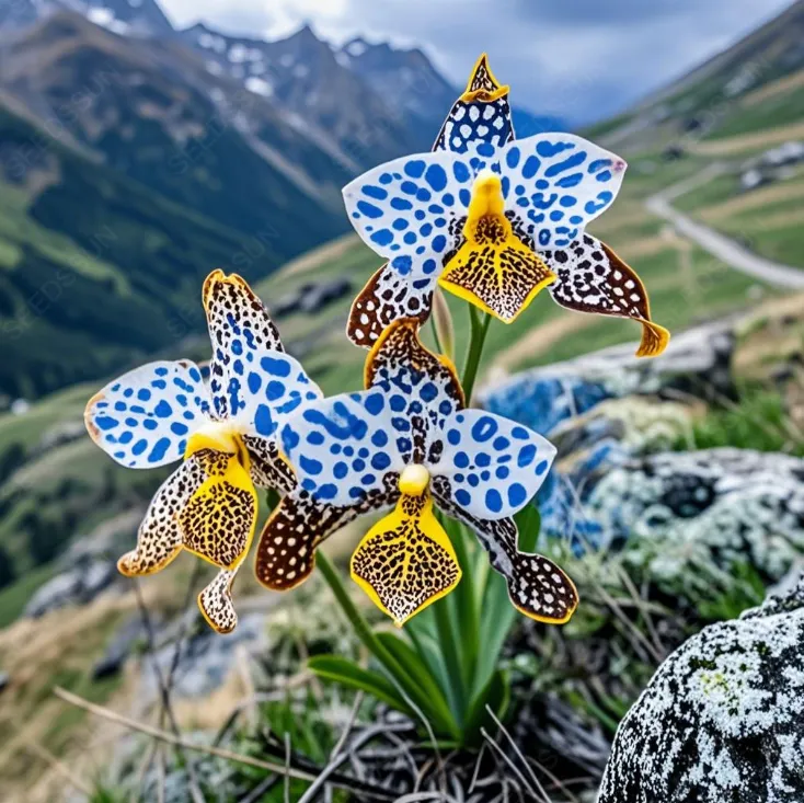 🌸🌿 Cliff Orchid – A Mesmerizing Bloom That Dances on the Edge of Nature! 🏞️✨