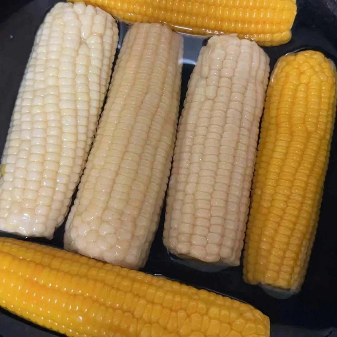 Soft, chewy, and sweet, multi-variety corn