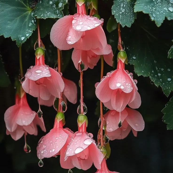 Hanging Bell Begonia Flower Seeds-Various colors available