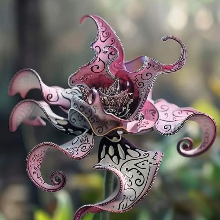 😈🌿 Devil orchid – The Dark Elegance of Nature 🖤🌺